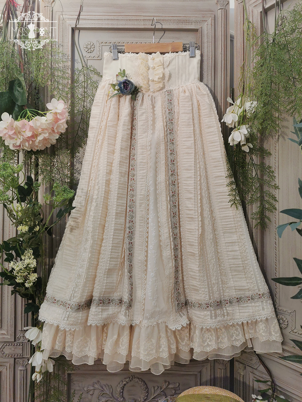 Miss Point - The Sally Gardens - Fish Bone High Waist Lolita Skirt