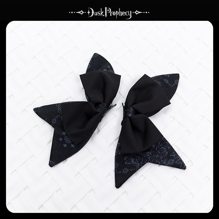 DuskProphecy - Coccyx - Elegant Lolita Hair Accessories Set Multicolors