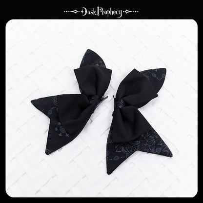 DuskProphecy - Coccyx - Elegant Lolita Hair Accessories Set Multicolors