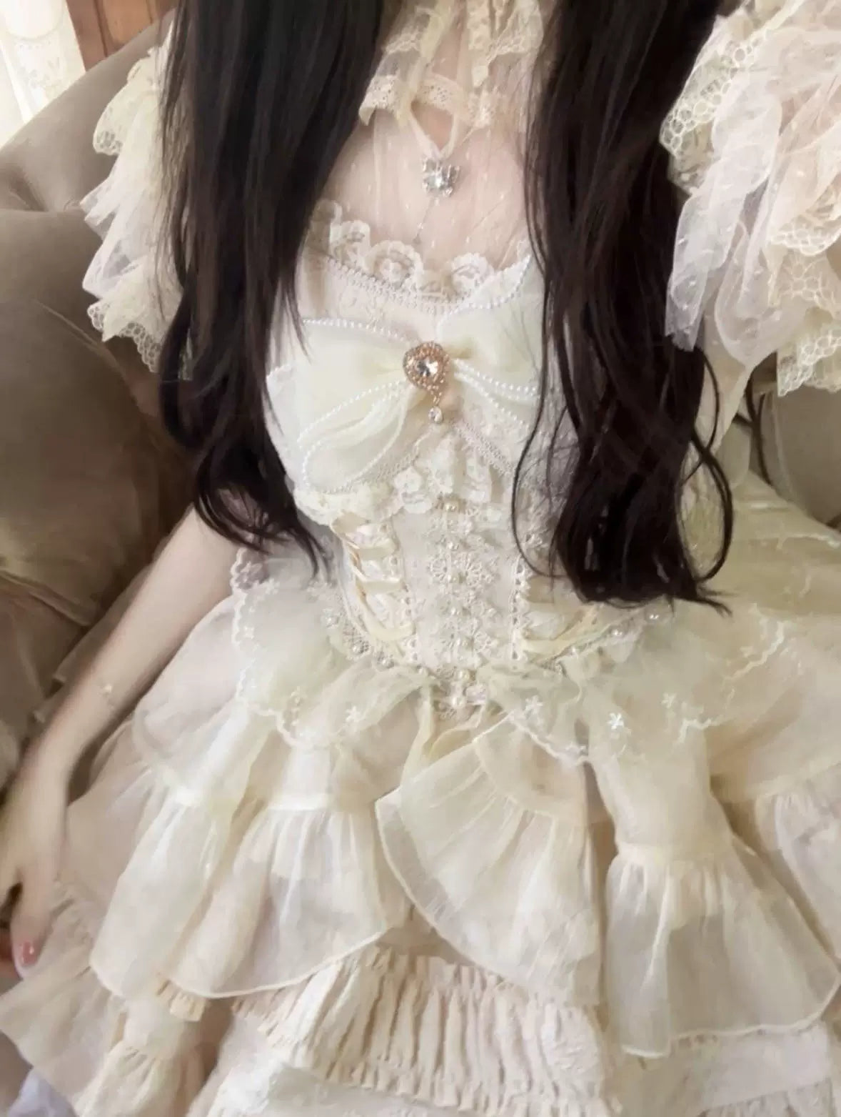 Sugar Girl - Rose Tale - Sweet Lolita JSK Summer Lolita Suspender Dress
