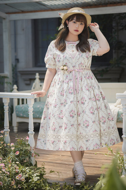 Miss Point - Happy Summer Elegant Lolita Floral OP Dress