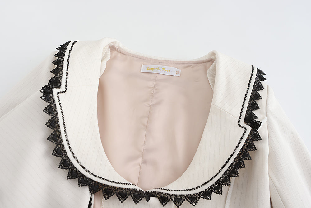 Immortal Thorn - Ouji Lolita Handsome White Prince Wind Coat