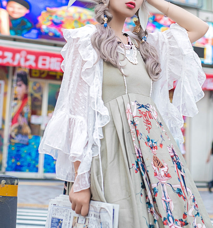 YuanSu - White Sun-proof Dual Use Lolita Cardigan