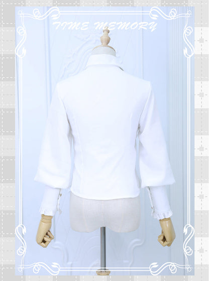 Time Memory - Elegant Lolita Slim Fit Mutton Sleeve Blouse