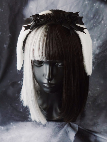 Strange Sugar - Black Wings Halloween Goth Lolita Hairband