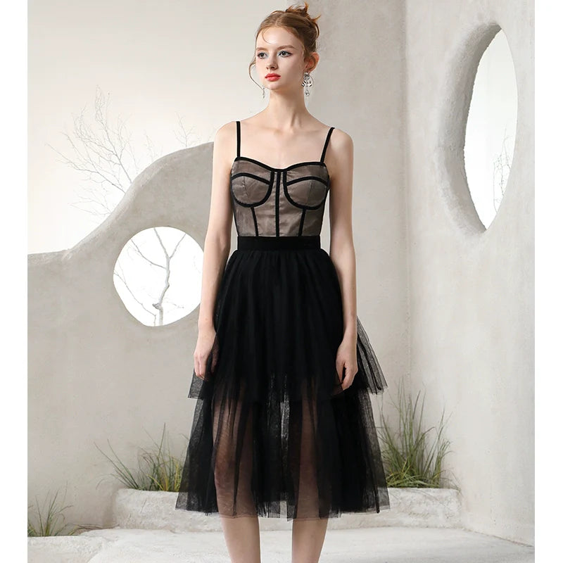 Black Pink Clashing Jacket Niche Design Halter Dresses【s0000006821】