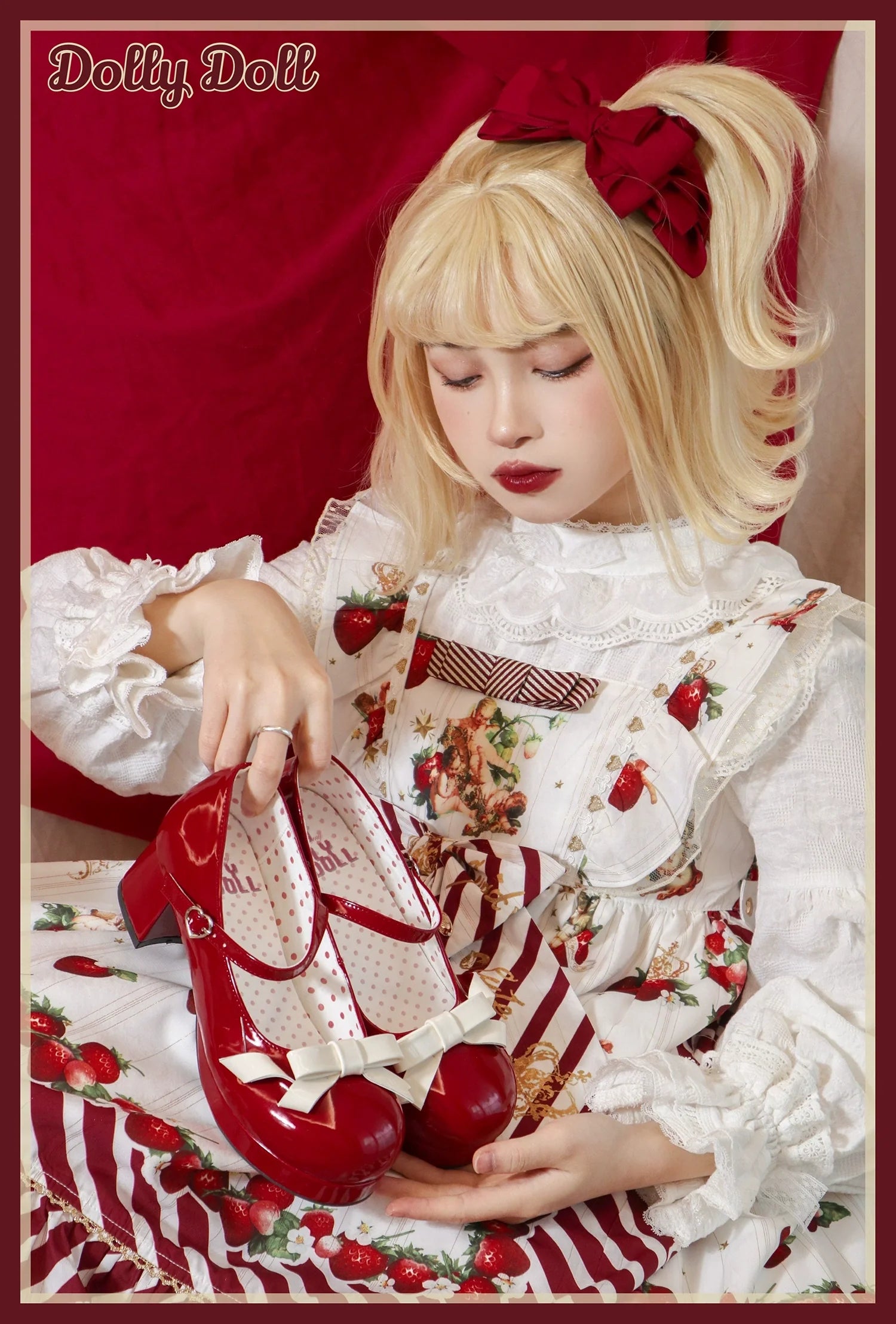 Dolly Doll - Lovers' Gift - Round Toe Middle Heel Mary Jane Lolita Shoes