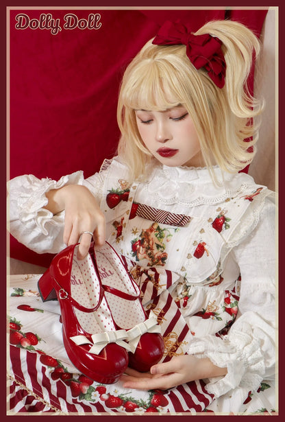Dolly Doll - Lovers' Gift - Round Toe Middle Heel Mary Jane Lolita Shoes