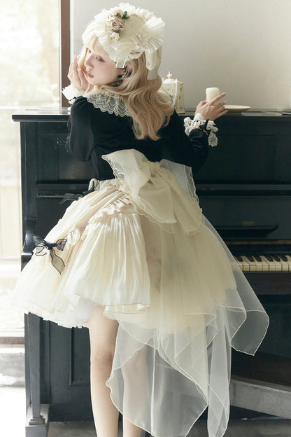 Unideer - Prelude - Elegant Lolita Bolero Jacket with Lace Ruffle Frill