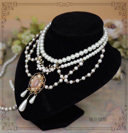 Rose of Sharon - Theresa - Vintage Wedding Lolita Necklace