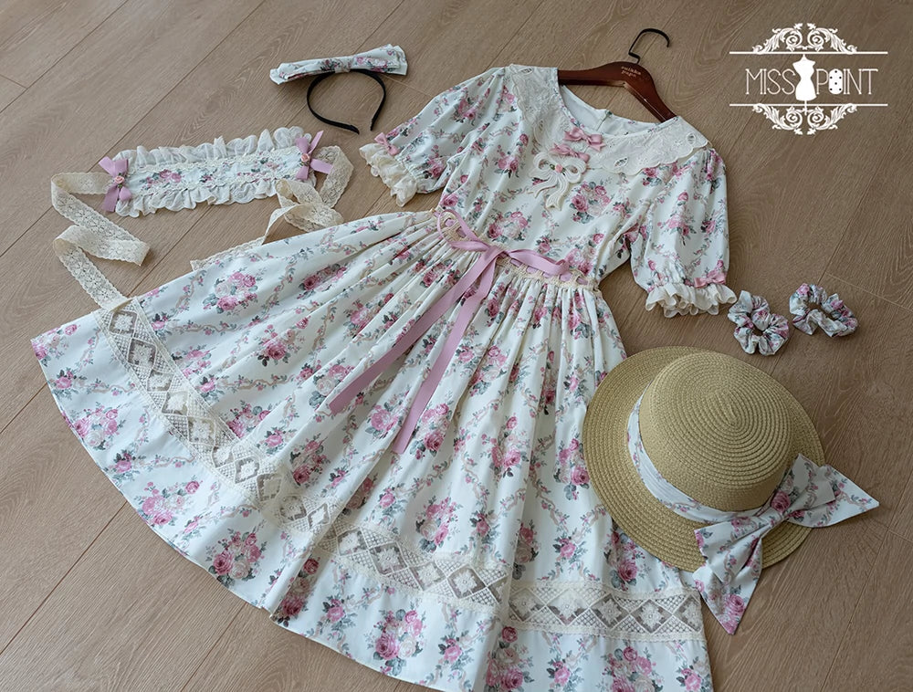 Miss Point - Customized Elegant Lolita OP Dress Cute Daily Girl Short Lolita Dress