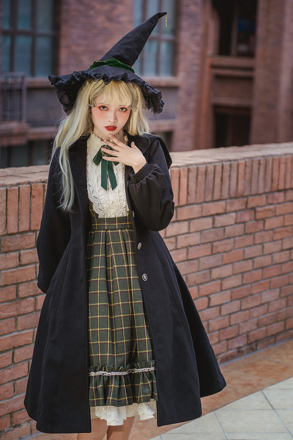 Miss Point - Rose Silhouette 3.0 - Plaid Vintage Classic Lolita OP