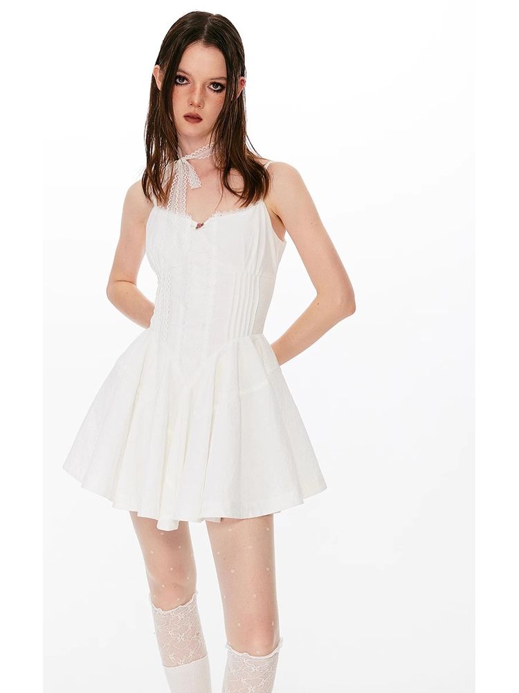 A-line suspender dress【s0000008427】