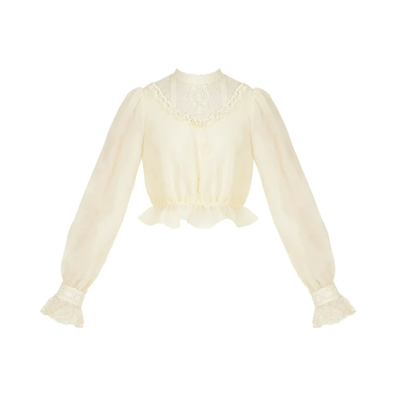 With PUJI - Letter and Poetry - Classic Lolita JSK Suit Four-tiered Twins Dress