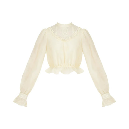 With PUJI - Letter and Poetry - Classic Lolita JSK Suit Four-tiered Twins Dress