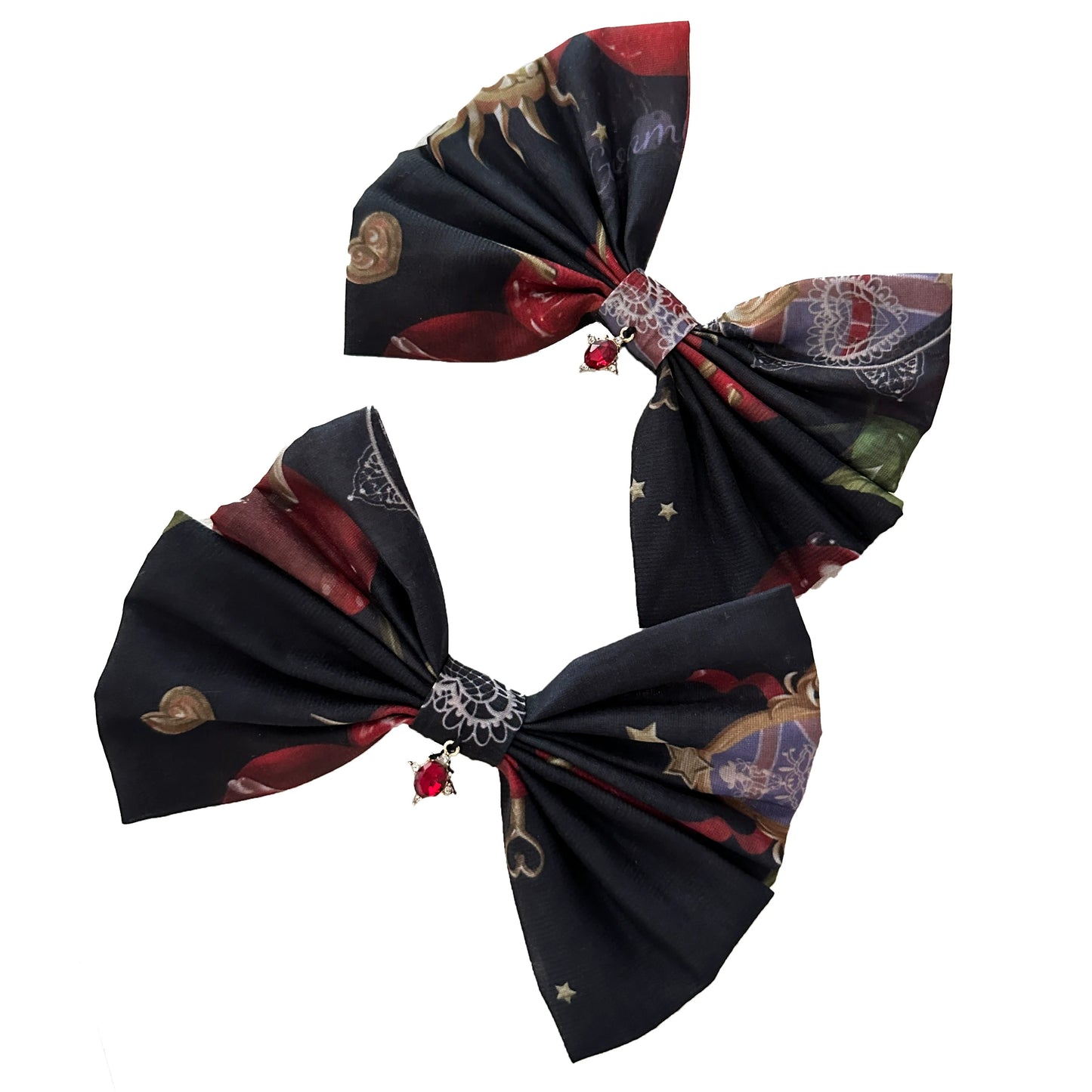 Gloaming - Sweet Lolita Cherry print Short Sleeve OP and SK Set