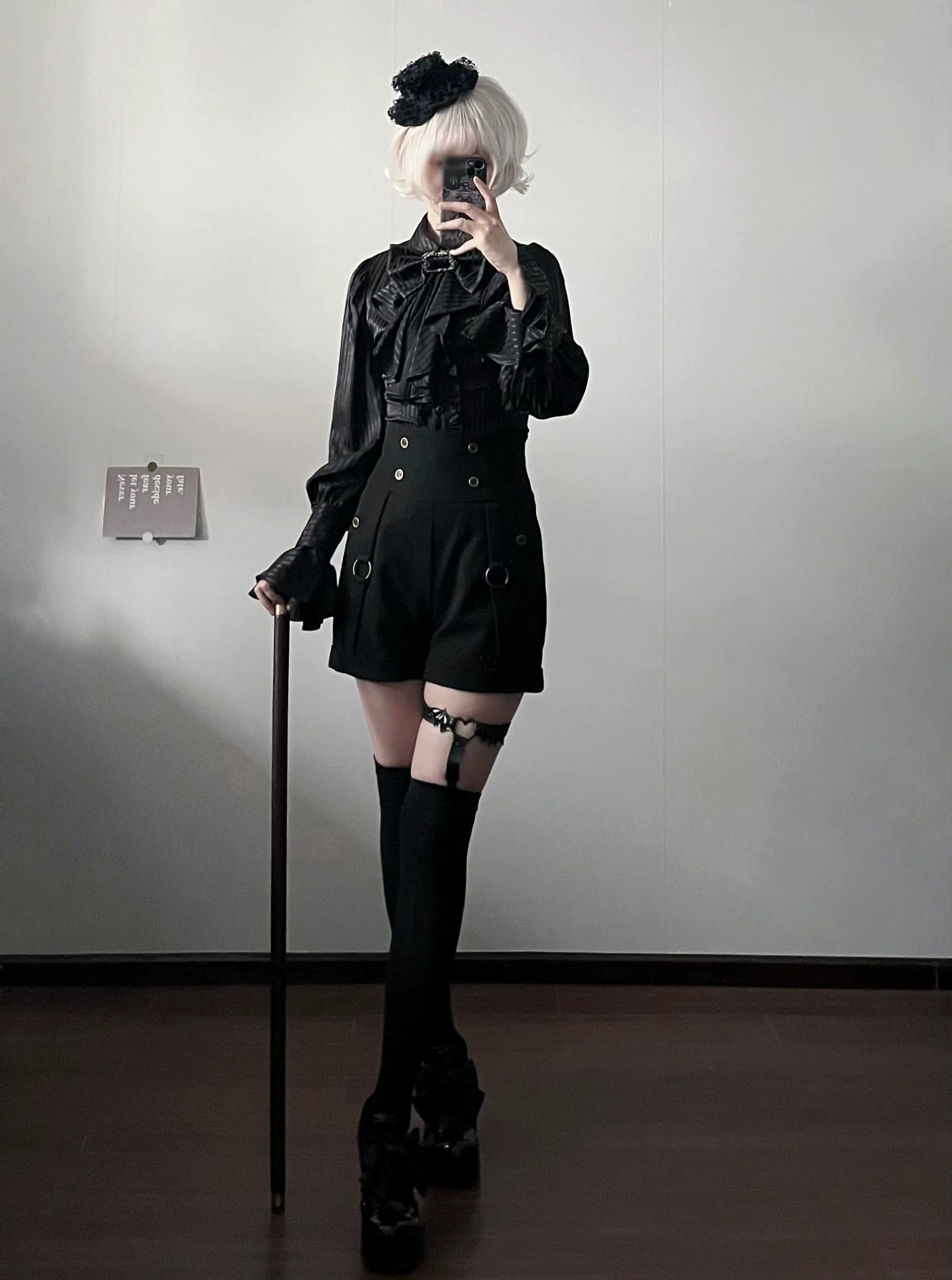 Gazing Galactic - Ouji Lolita Hight Waist Shorts