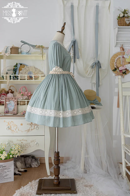 Miss Point - Customized Elegant Lolita OP Dress Cute Daily Girl Short Lolita Dress