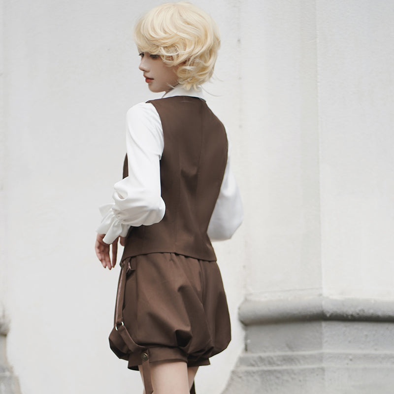 Letters from Unknown Star - Detective Rabbit Kiri - Ouji Lolita Outfits, Backpack Pants