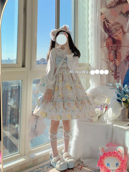 Milky Way - Lemon Puppy Lolita JSK Dress