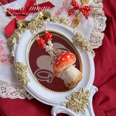 Bear Doll - Handcraft Kawaii Lolita Mushroom Necklace