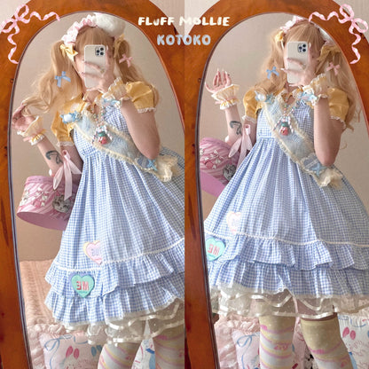 Fluff Mollie - Split Pea Breakfast - Kawaii Lolita Cotton JSK