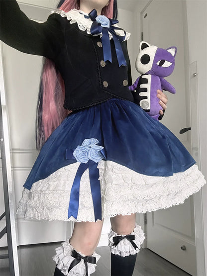 LeMiroir - Winter Solstice - Elegant Lolita Winter Short Coat & SK