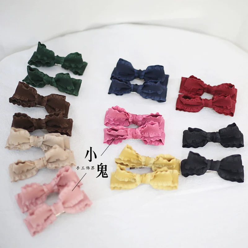 Xiaogui - Cute Lolita Headwear Ponytail Hairclips Daily Lolita Accessories