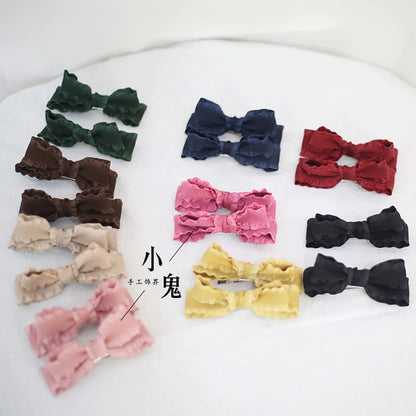 Xiaogui - Cute Lolita Headwear Ponytail Hairclips Daily Lolita Accessories