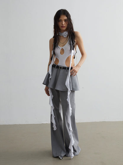 Two-piece Skirt Pants