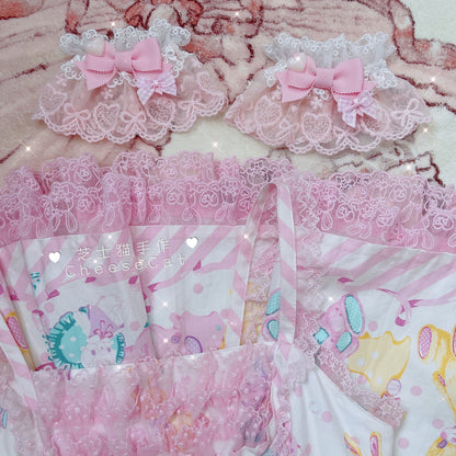 Cheese Cat - Sweet and Happy Flower Limited Lolita Cuff