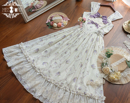 Miss Point - Customized Wood Rose 2.0 Elegant Vintage Jumper Dress