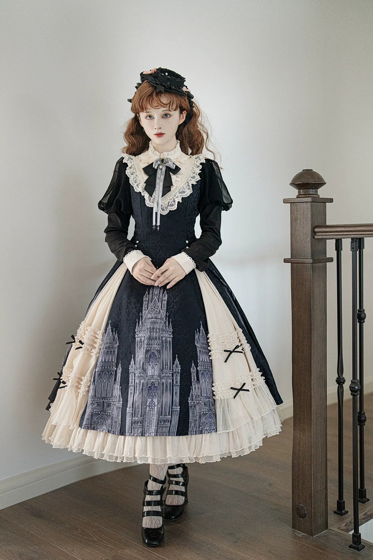 Letters from Unknown Star - Church Bell - Elegant Lolita OP Dress Long Sleeve Spring Autumn