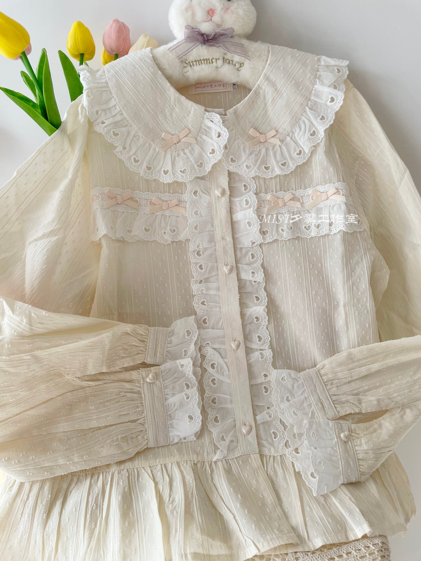 MIST - Sweet Lolita Blouse Doll Collar Multicolor