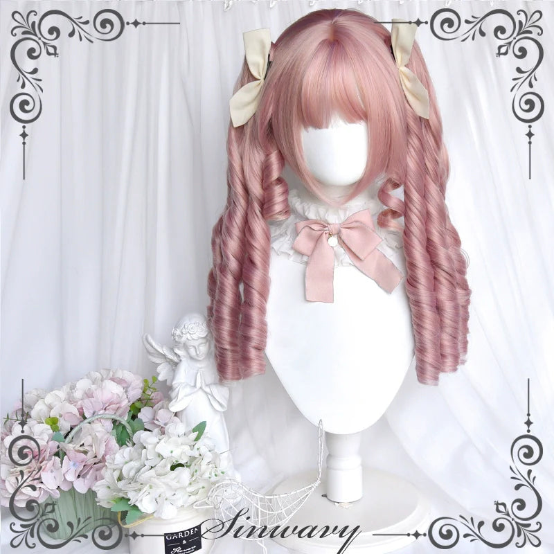 Sinwavy - Sweet Lolita Wig, Detachable Roman Curl Ponytail