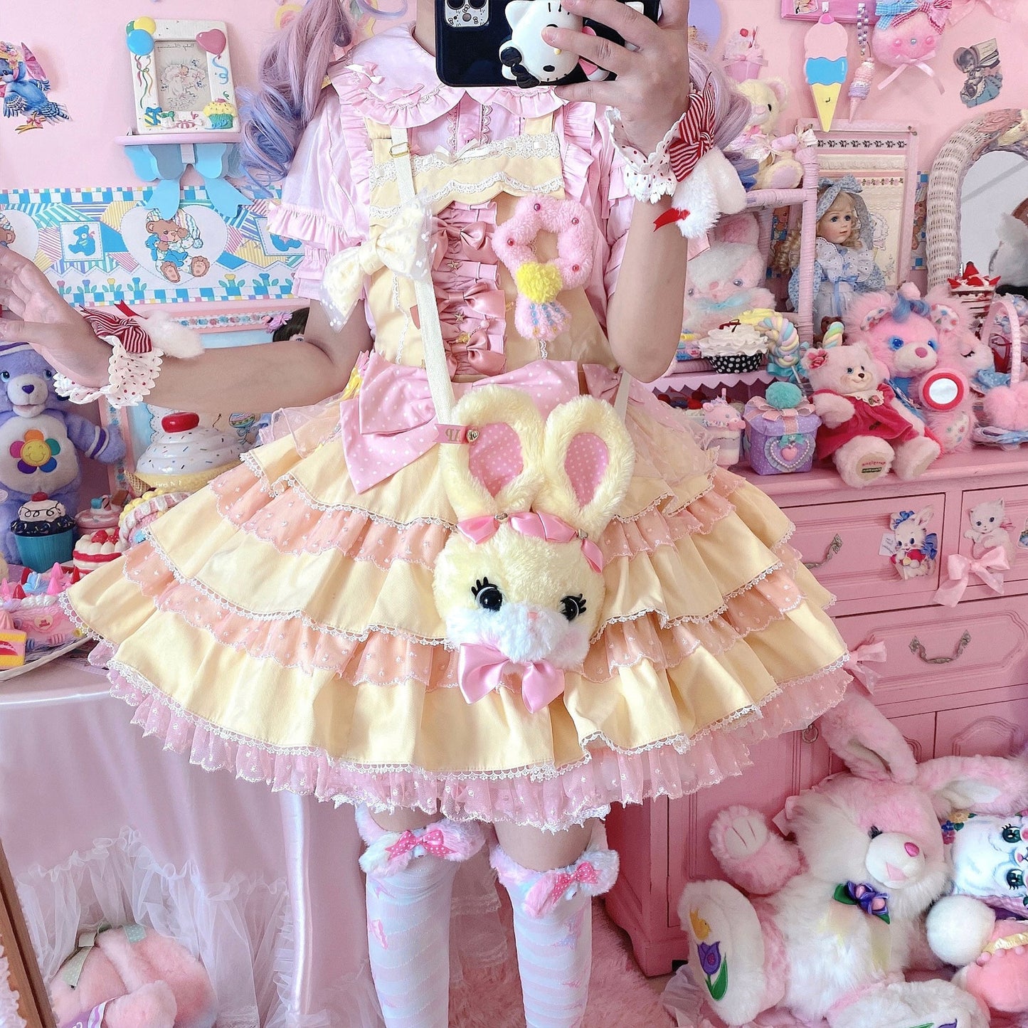 MIST - Creamy Condensed Milk - Kawaii Lolita Shirt Soft Girl Short-sleeved