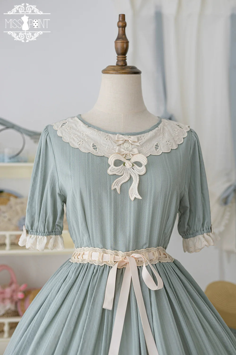 Miss Point - Customized Elegant Lolita OP Dress Cute Daily Girl Short Lolita Dress