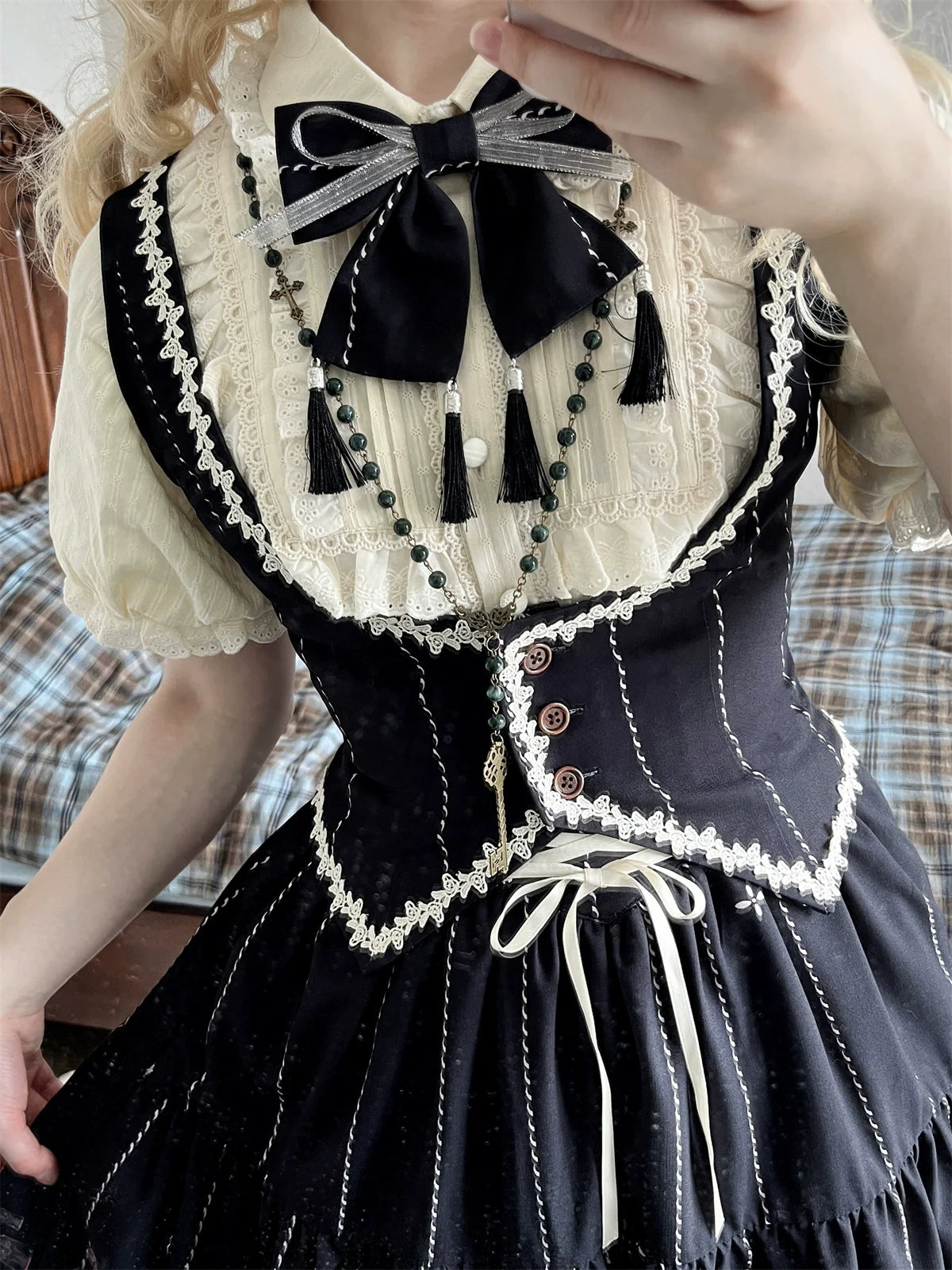 Uncle's Workshop - Secret Key - Classic Lolita Dress Suit, Key Print