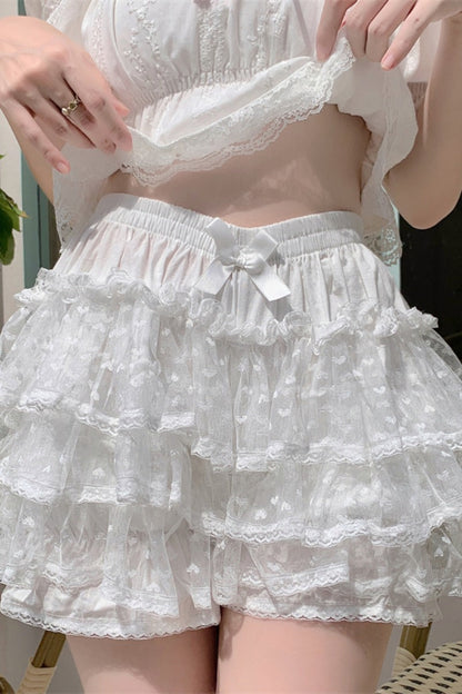 Sugar Girl - Daily Lolita Bloomers Floral Cotton Summer Leggings