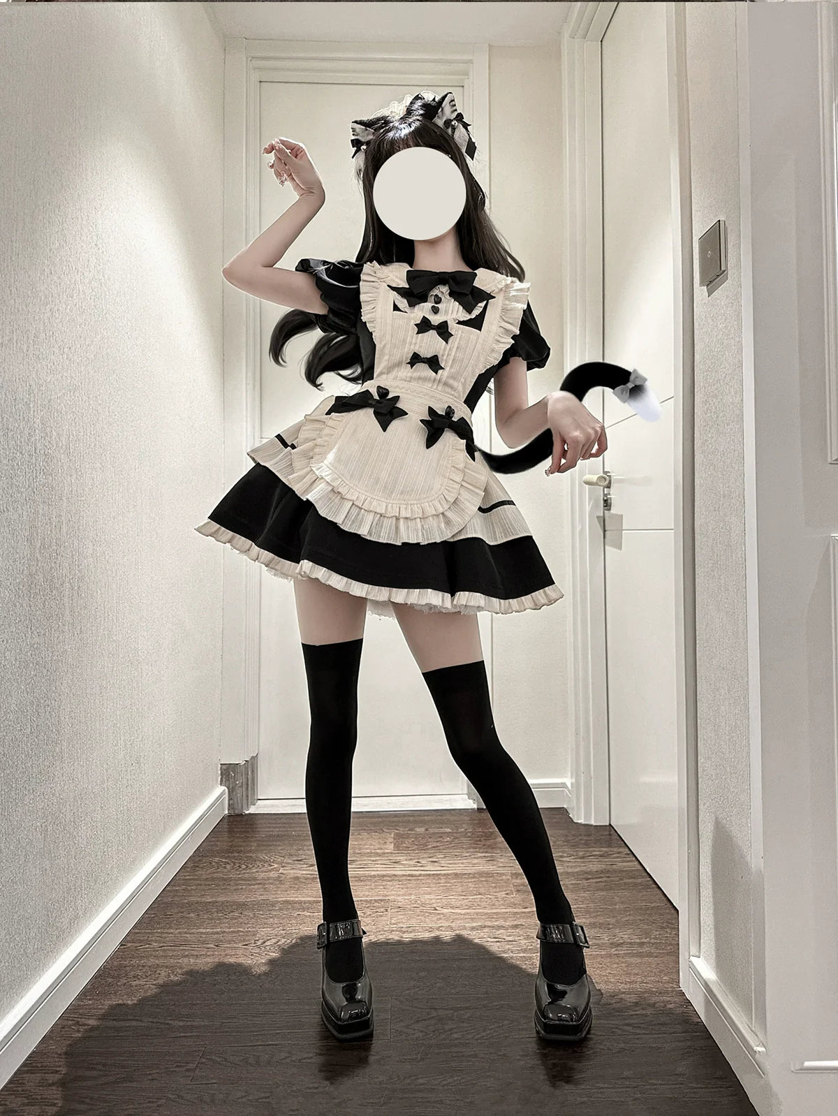 Hawthorn Berries - Maidette - Halloween Maid Lolita Apron OP Dress