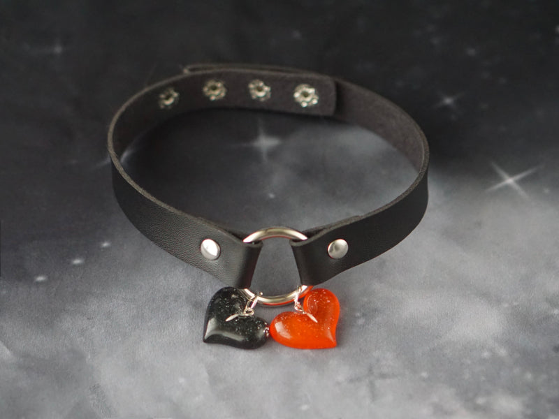 Strange Sugar - Gothic Lolita Cross Leather Choker