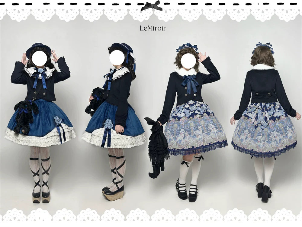 LeMiroir - Winter Solstice - Elegant Lolita Winter Short Coat & SK