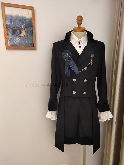 La Pomme - Double Breasted Custom Sizing Ouji Lolita Overcoat