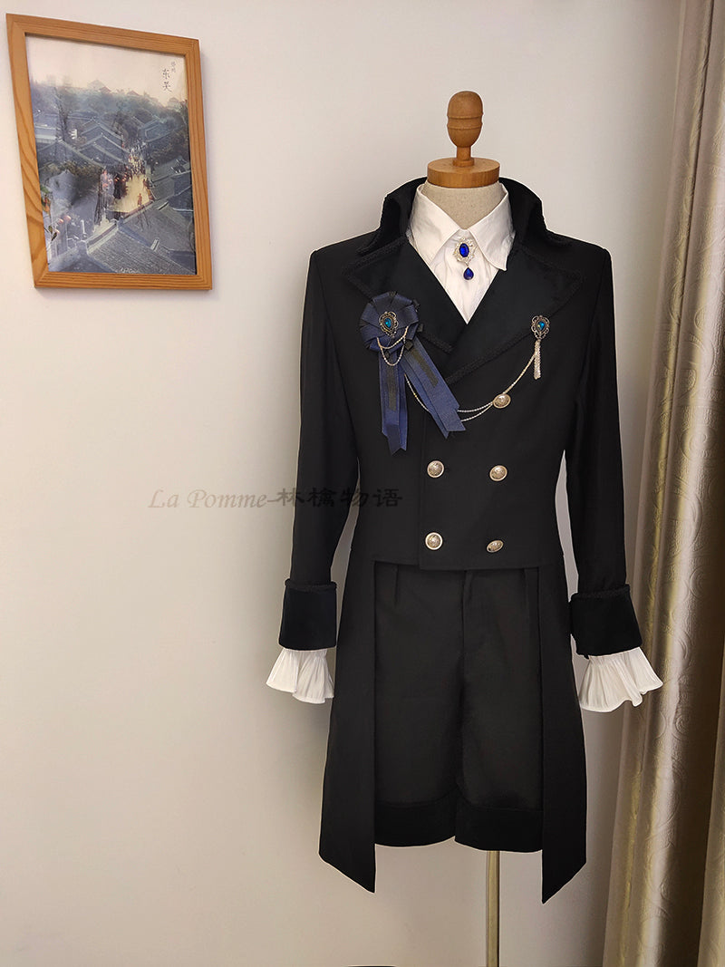 La Pomme - Double Breasted Custom Sizing Ouji Lolita Overcoat