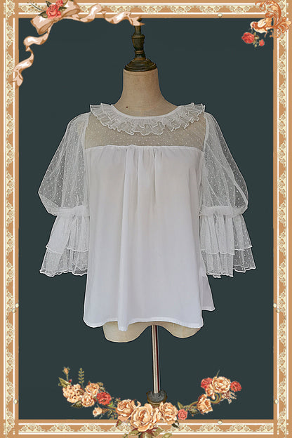 Infanta - Doll Lolita Puff Sleeve Blouse