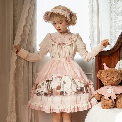 Mademoiselle Pearl - Lovely Lolita Dress OP Cloak Blouse SK Set