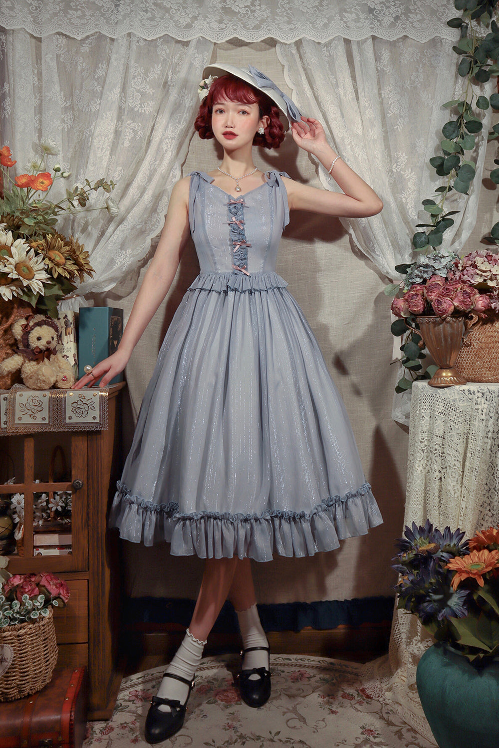 Miss point - Rhine Riverside - French Vintage Chiffon Lolita JSK