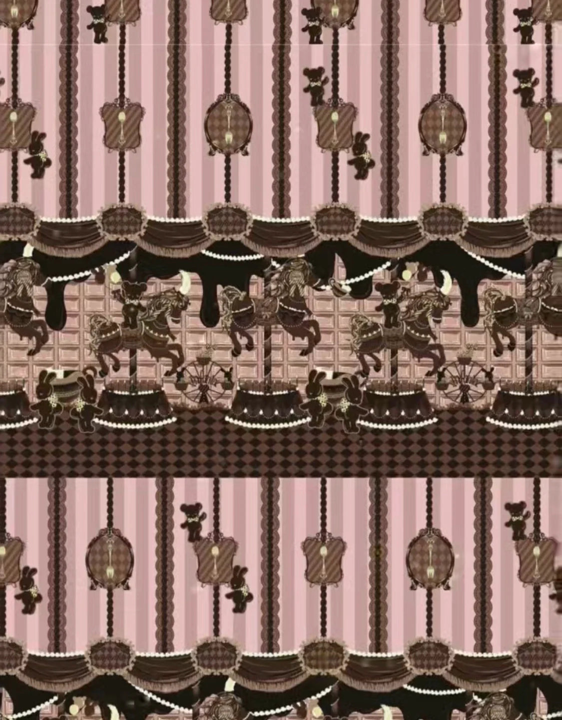 Infanta - Chocolate Carousel - Peter Pan Collar Old School Lolita Jumper Dress