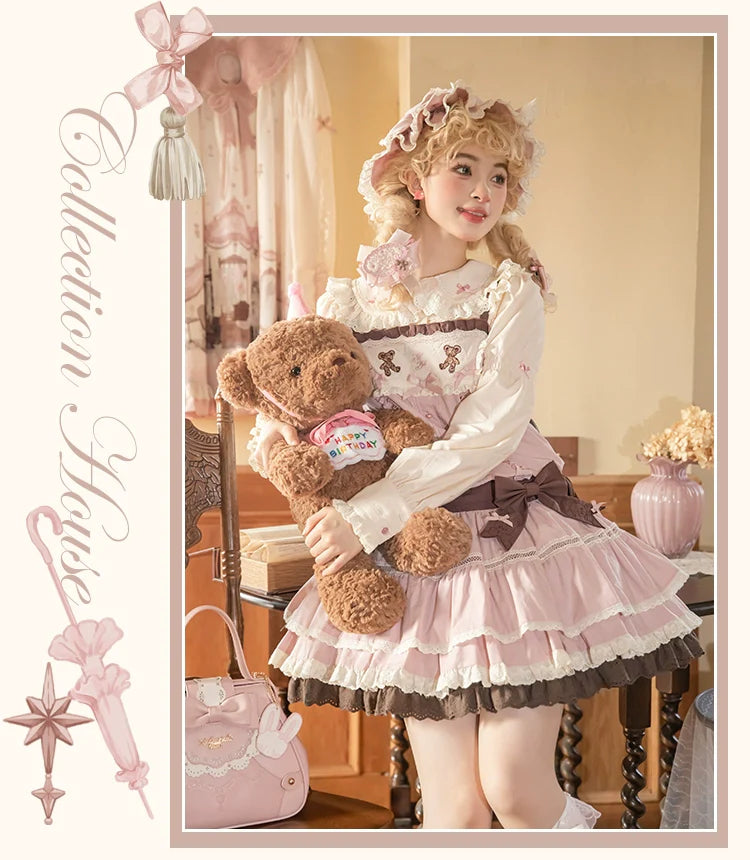 Mademoiselle Pearl - Lovely Lolita Dress OP Cloak Blouse SK Set