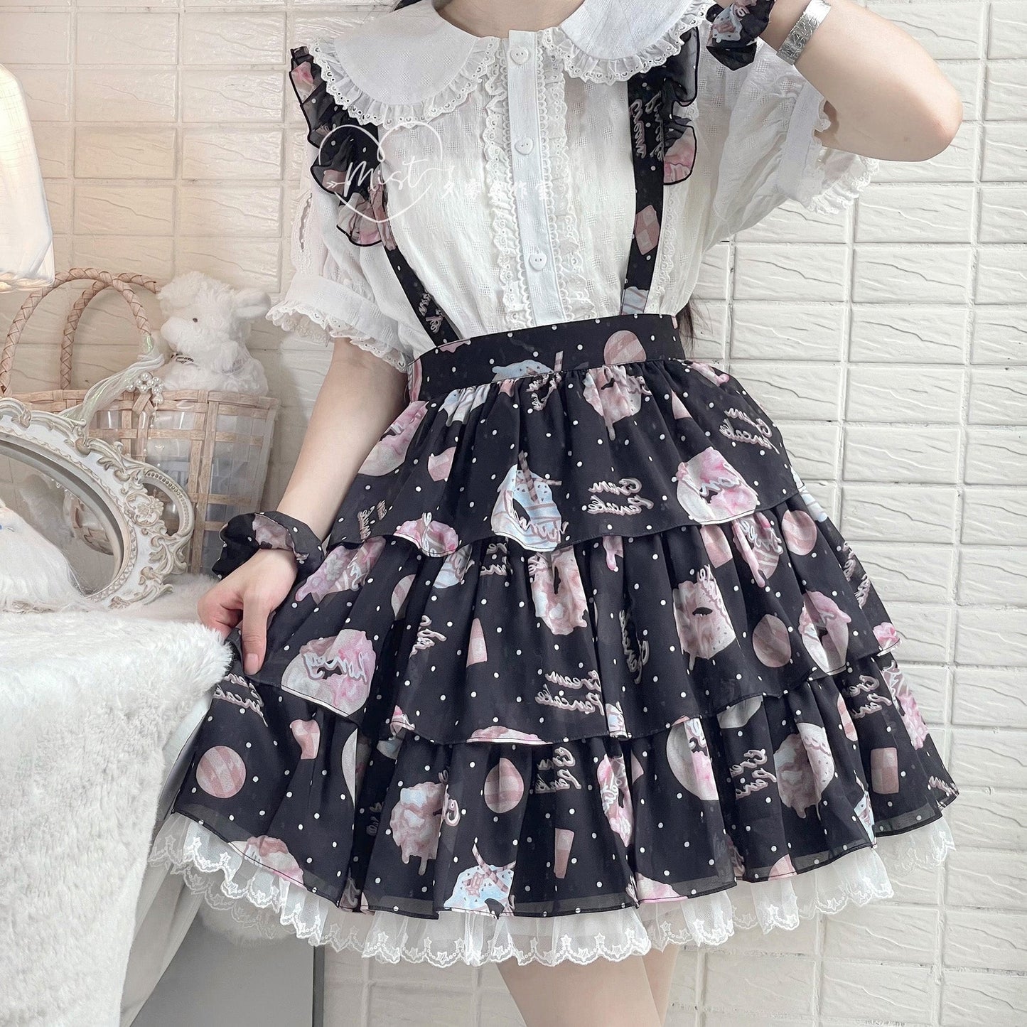 MIST - Kawaii Lolita Lace Shirt